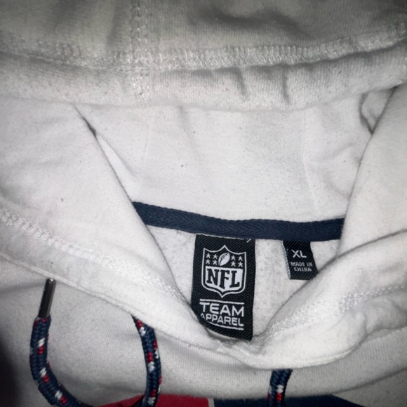 NFL New England Patriots white logo HOODIE size XL - Picture 4 of 5